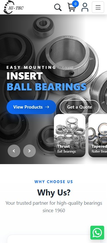 Hi-Tec Bearings mobile view