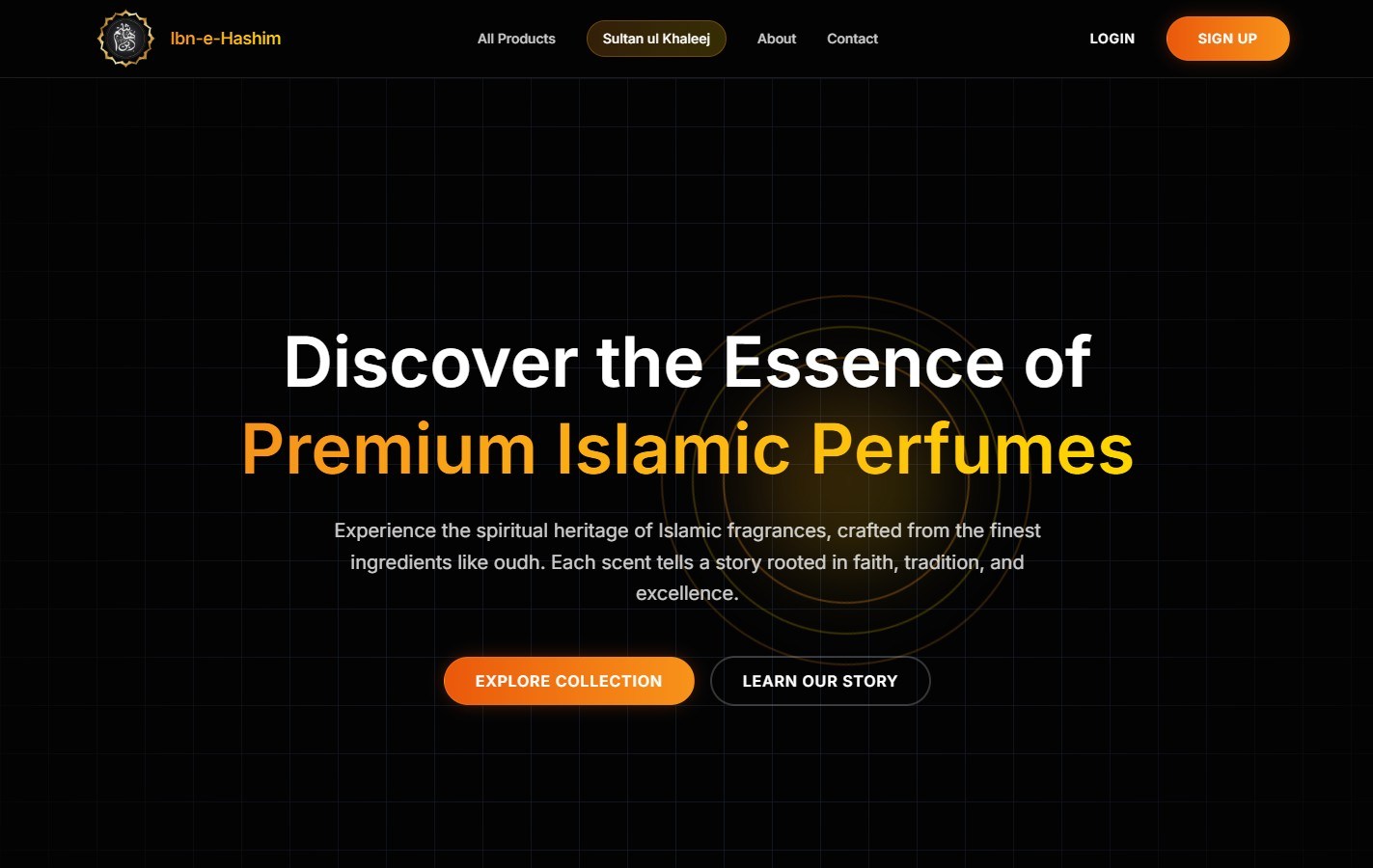 Ibn-e-Hashim website screenshot