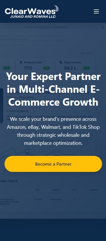Junaid and Romina LLC mobile view