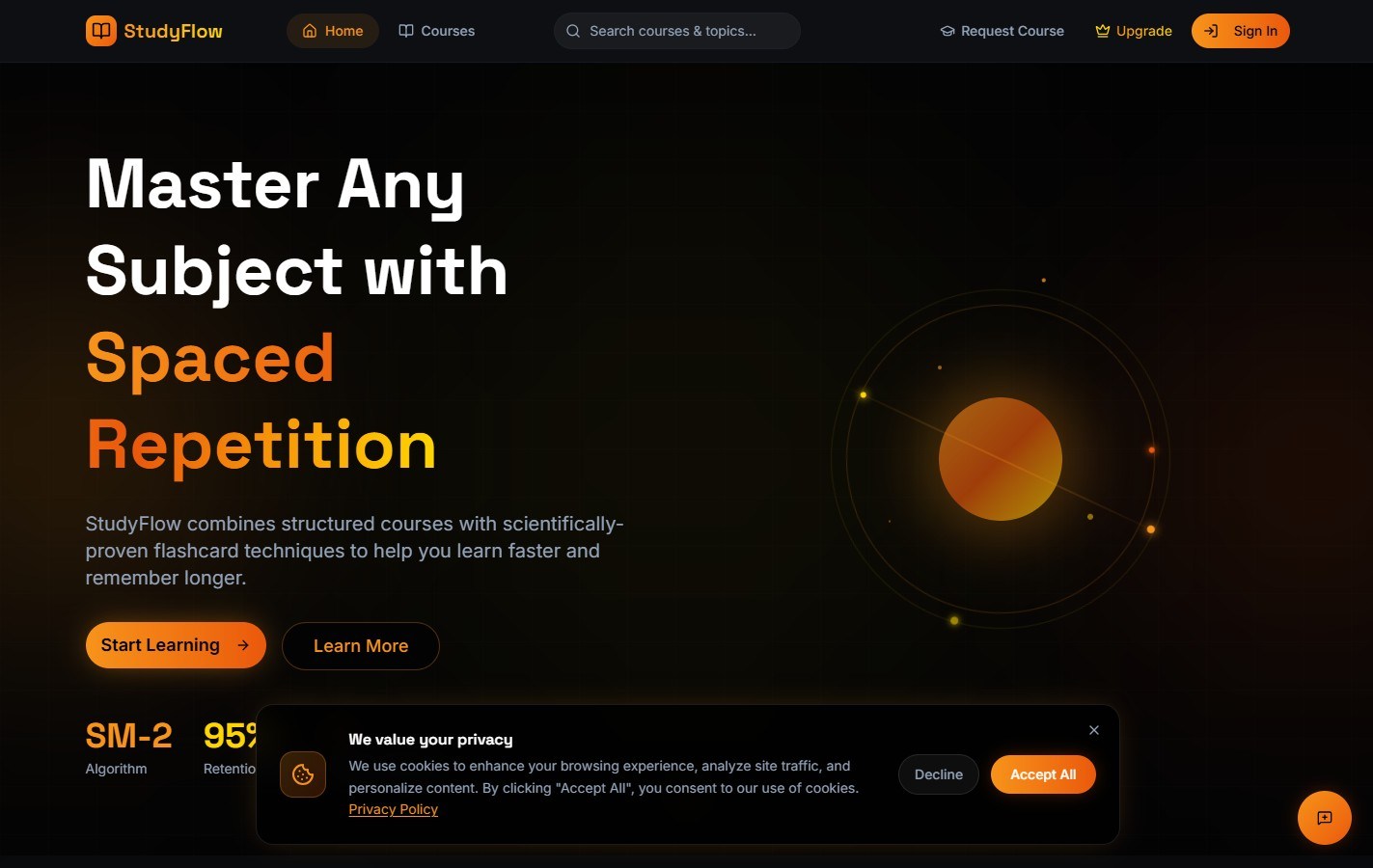 StudyFlow website screenshot